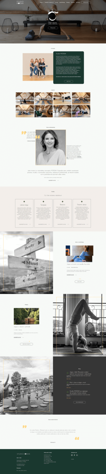 Studio Moksha web od Cooleb