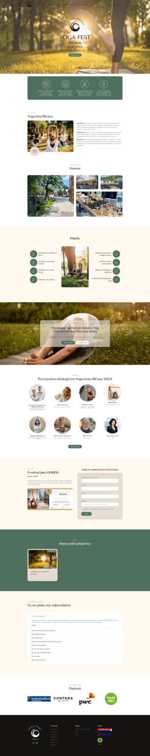 Yogafest Říčany vytvořil Cooleb